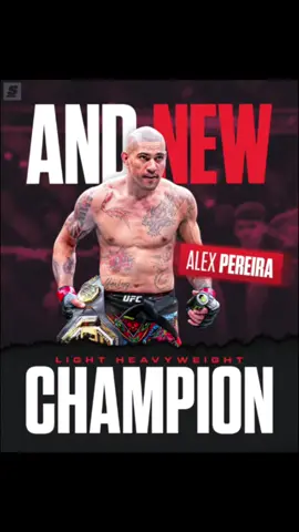 ALEX PEREIRA NEW CHAMPION 🆚️🔥 #mma #ufc320 #newchampion #undesputed #alexpereira 