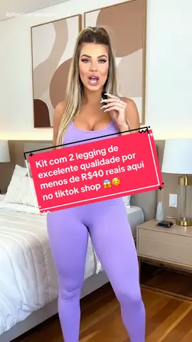 Essa promoção está surreal!! Kit com 2 leggings por menos de R$40 reais, tá praticamente de graça 😍 e o melhor são peças de ótima qualidade 🤌🏻❤️ #fyppp #conforto #leggings #modafitness #vaiprafy 