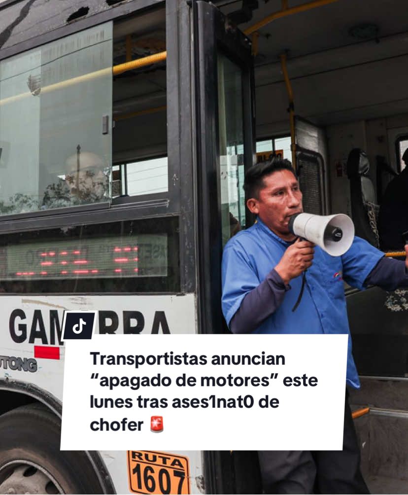 🚨 Transportistas anuncian paro en Lima y Callao. Tras el asesinat0 de un chofer en San Juan de Miraflores, el gremio de transporte formal realizará un apagado de motores este lunes 6 de octubre por 24 horas. La medida será pacífica y busca exigir seguridad ante los continuos at4ques y extorsi0nes al sector. #ParoDeTransportistas #TransporteLima #SeguridadCiudadana #Extorsiones #ActualidadPerú