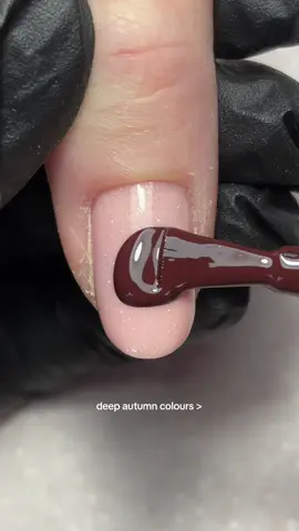 deep autumn colours over literally any other nails EVER  #autumnnails #fallnails #biabnails #nailinspo #fyp 