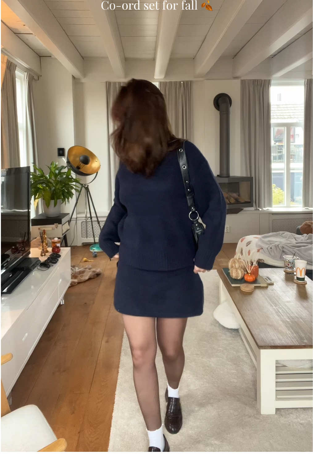 I love the preppy and cozy style! This is best of both worlds.  #outfitinspo #coordset #falloutfit #autumnoutfit #fyp 