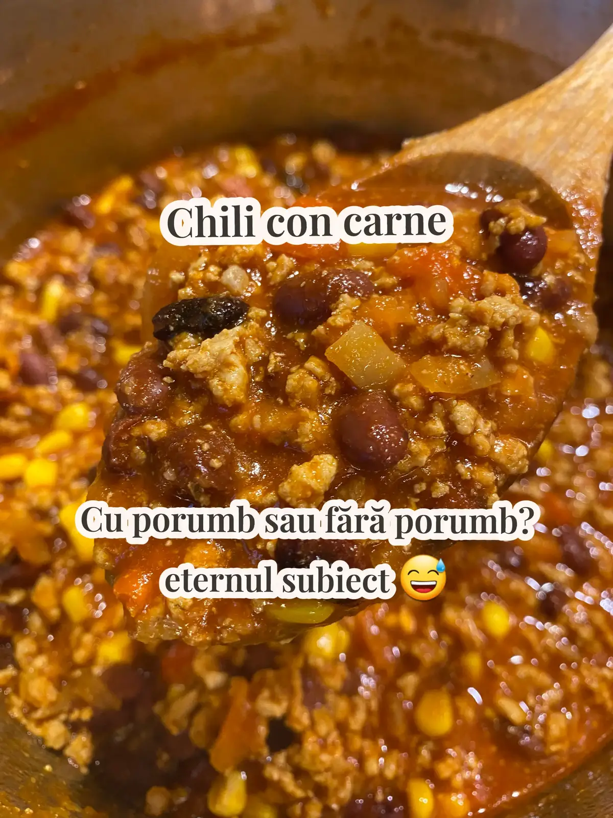 S-a tot discutat la reel-ul cu chili — „nu se pune porumb”, „eu fac doar cu fasole