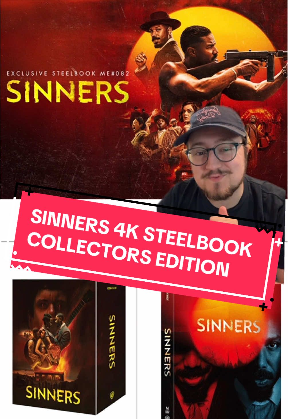 Which new 4k release for Sinners is your favorite? Such a cool collectors edition from MantaLab for physical media collectors. Here I give a tutorial on how to get it and what each item in the boxset is #movies #sinners 