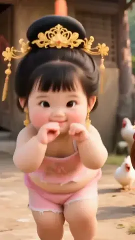 Cute Chinese doll in Dancing Mood😍