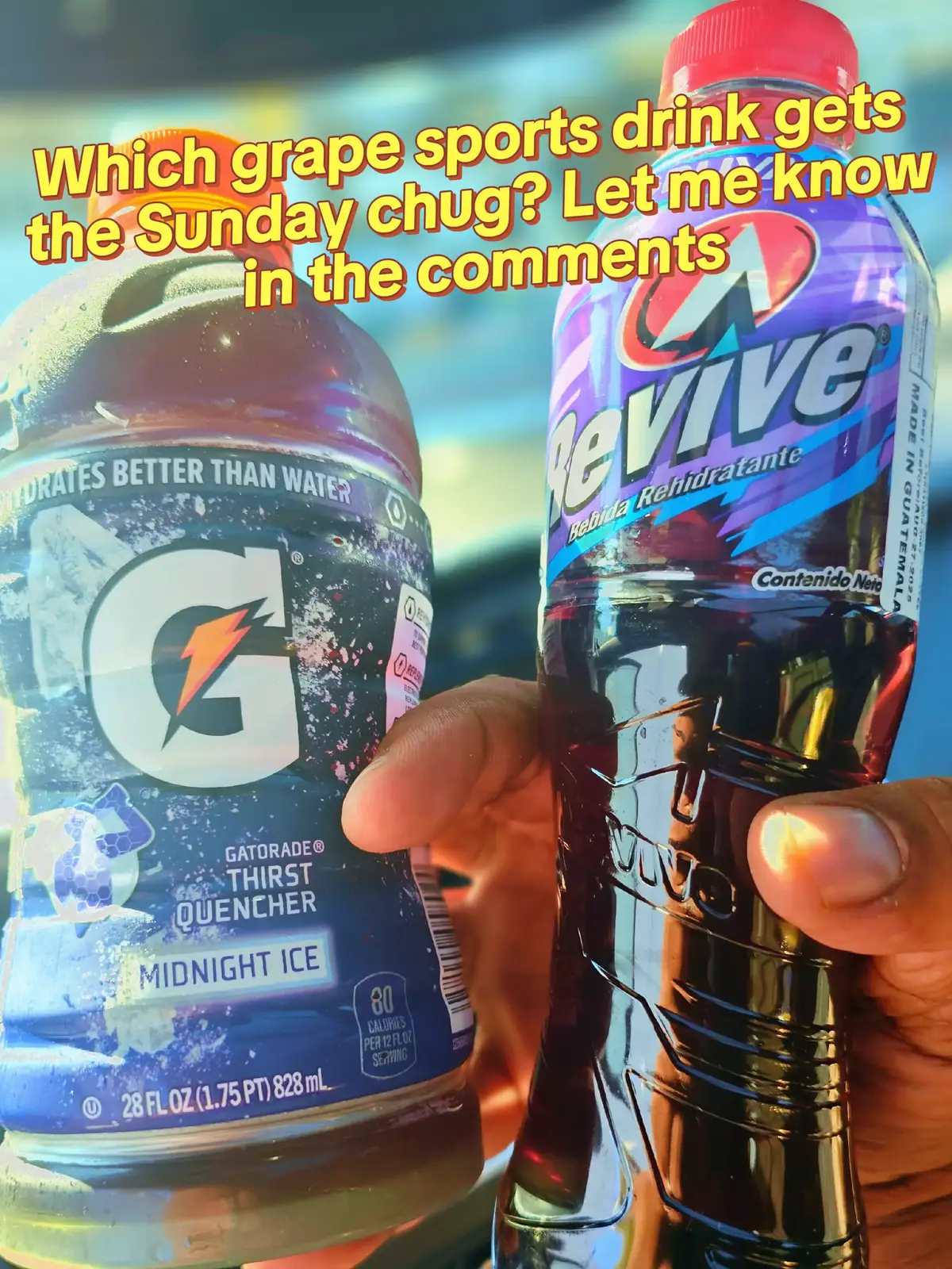 Hey, We got two grape flavored sports drinks on the poll today, one from the USA and the other from Honduras. Shall we do Gatorade Midnight Ice? Or Revive Gruva? Let me know in the comments below and have a blessed Sunday! 