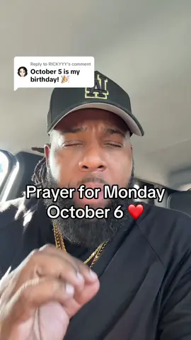 Replying to @RICKYYY Monday October 6 is going to be BLESSED ‼️ Say AMEN !! #prayer #christiantiktok #god #jesus 