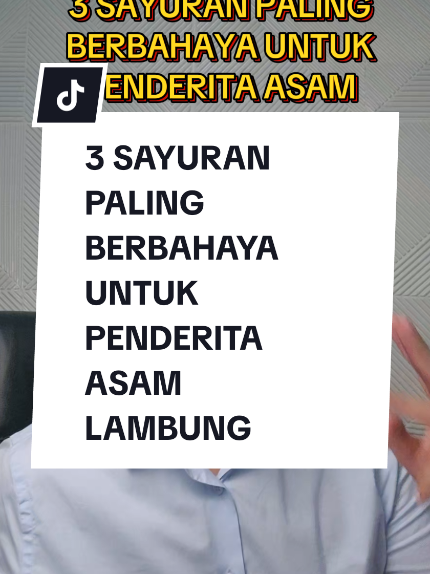 3 SAYURAN PALING BERBAHAYA UNTUK PENDERITA ASAM LAMBUNG #asamlambung #maag #gerd 