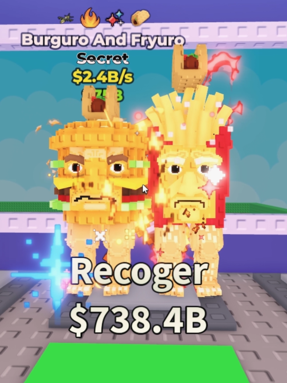 Tengo el brainrot más exclusivo, Burguro And Fryuro! 🍔🍟 #robaunbrainrot #stealabrainrot #robloxfyp #adminabuse #brainrot 
