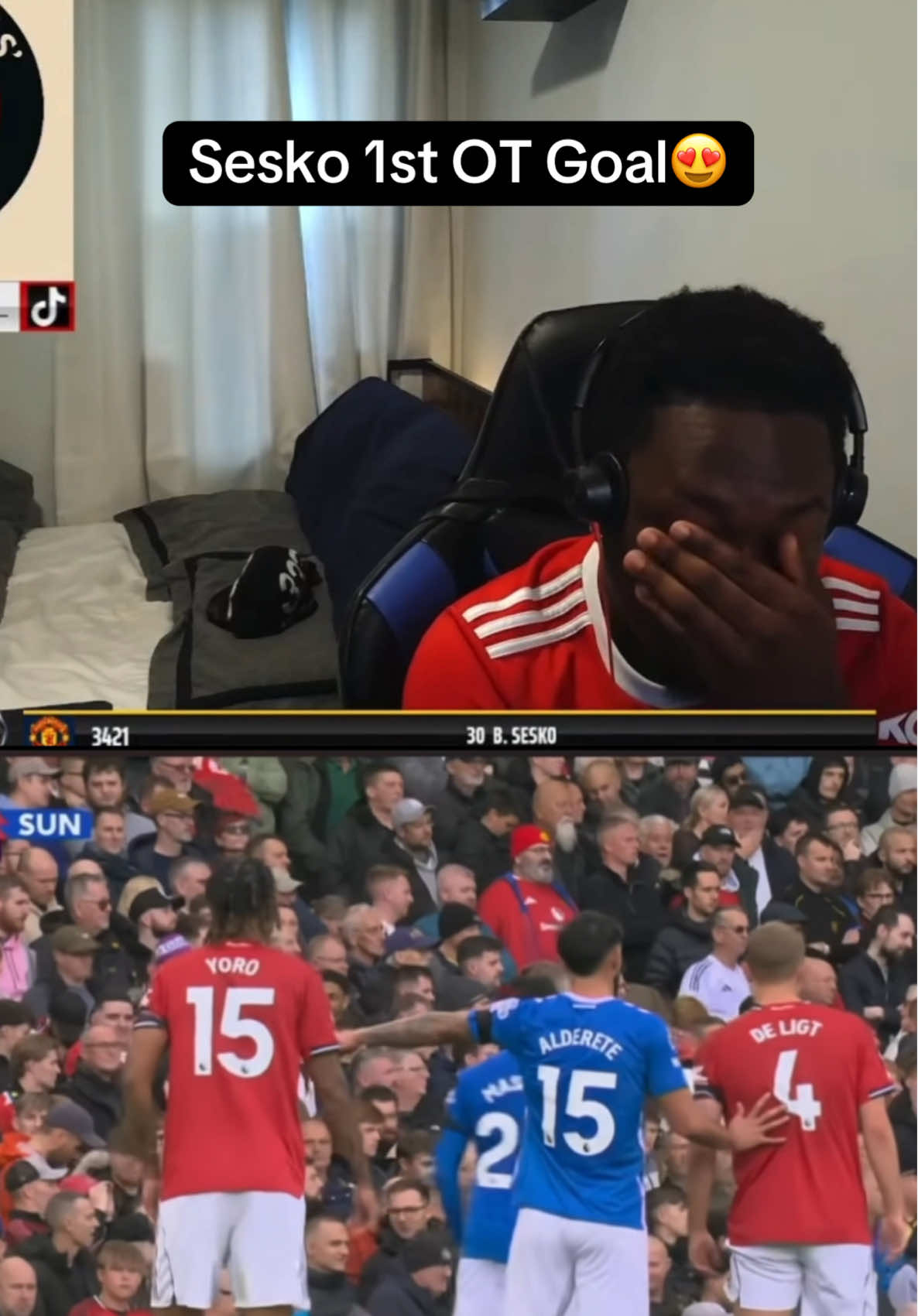 Bro barely got off the ground😭😭😭😭😭 #sesko #manunited #yanited #PremierLeague #thereddevilssox 