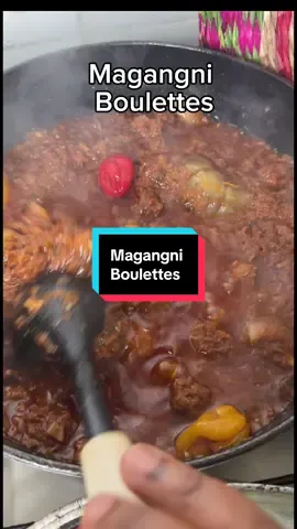 Sauce magangni boulettes recette bien détaillée 😋#abonnetoi #cuisineguineenne #afriquedelouest🇲🇱🇸🇳🇬🇳🇨🇮 #delicieux #fouti 