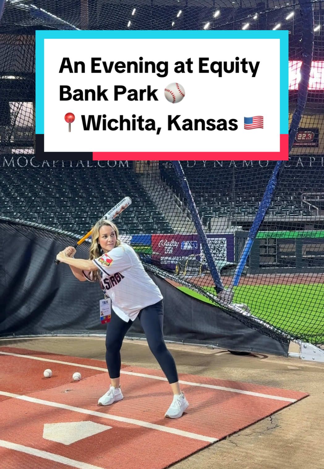 Well that was embarrassing. 🫣 I guess my baseball career won’t be taking off anytime soon.  @Visit Wichita @tbex events @Wichita Wind Surge  #wichitawindsurge #tbexwichita #visitwichita #tbexsummit #heartofthecountry 