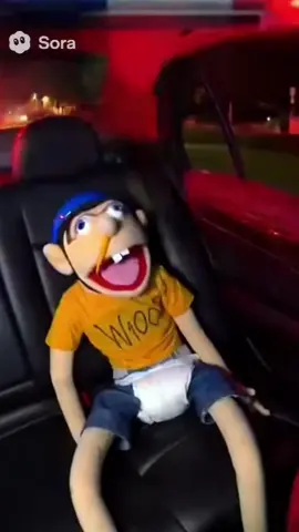 Jeffy gets chased by a cop |meme| [SORA AI] #sora #meme #funny #cop #supermariologan