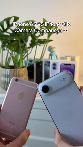 iPhone 6S VS iPhone AIR - Camera Comparison 👀 #newiphone #iphoneair #iphone6s #camera 