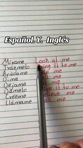 Español y inglés #inglesaespañol #inglésfácil #inglesonline 