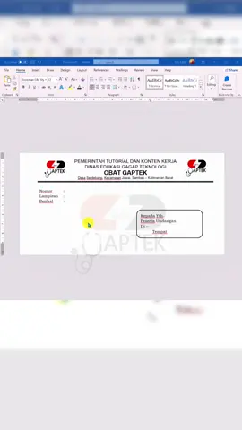 Membuat amplop di ms. word