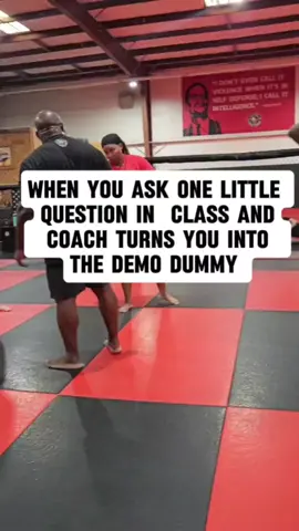 Student POV: When you ask one little question in self-defense class, the coach turns you into the demo dummy...