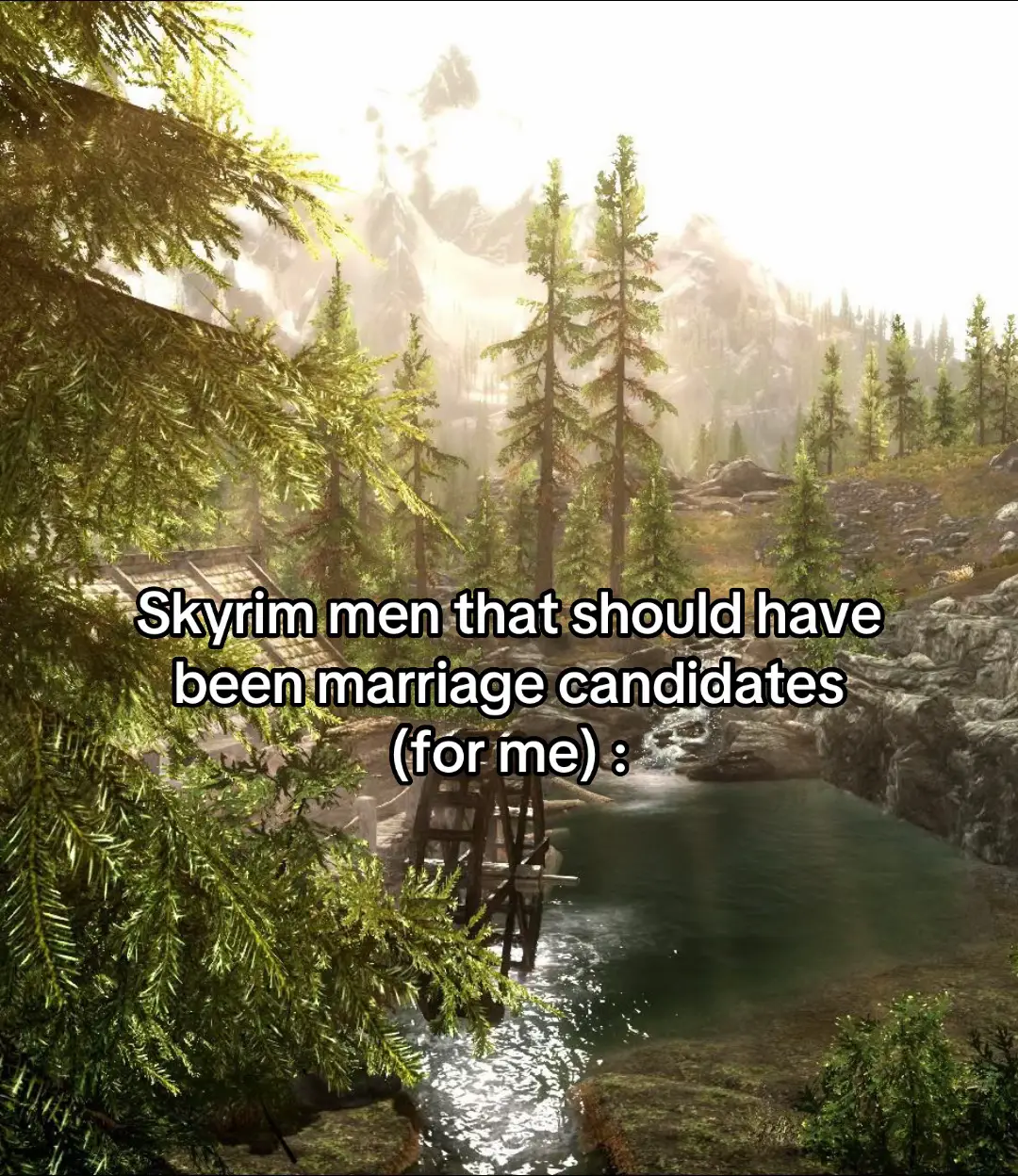 Don’t even try to restrict me on spouse options in TES 6 Bethesda.  #skyrim #tes #theelderscrolls 