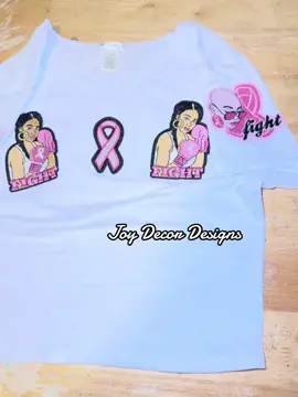 Custom breast cancer shirt done by JDD!  #customshirt #custom #breastcancer #cancerawareness #ibeatcancer