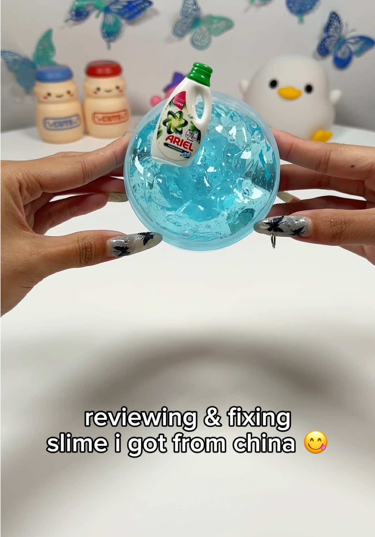 the last slime scratches the insides of my brain 🤤 slime from china review! #slime #asmr #review #satisfying #fail 