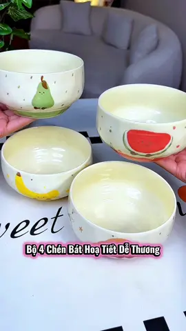 Bát hình trái cây siêu dễ thương, quy trình tráng men màu gốm, dùng để ăn và uống canh đều rất ngon!! #bochenbat #thietthuc #bochenbatcaocap #giadungnhabep #jizonguyen 