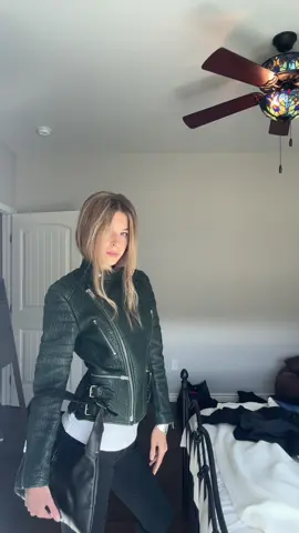 New leather jacket vibes 