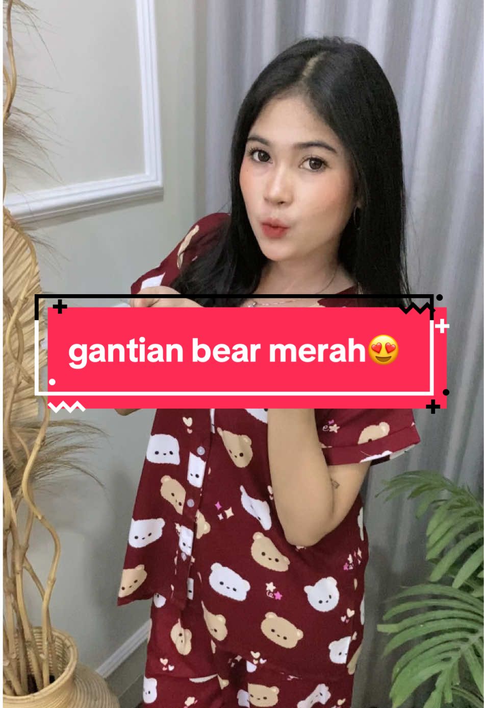 yangg merah merona🥰#oneset #setelanwanita #setrayon #onesetbusui #onesetkekinian 