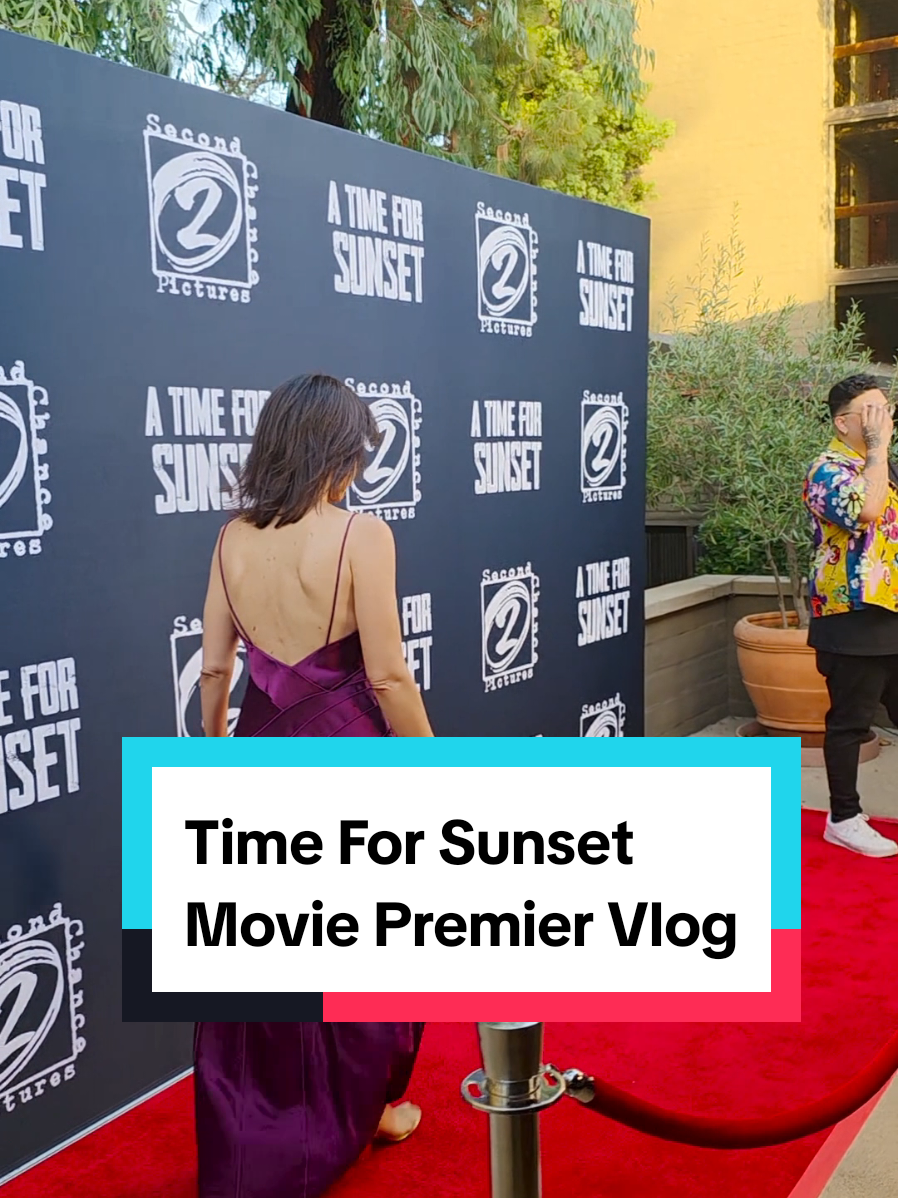 it's movie time! come with me to the premiere of a time for sunset! go stream the movie now #moviereview #moviepremiere #appletv #movietok #timeforsunsetmovie 