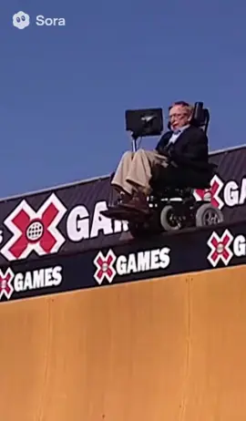 Stephen Hawking at the X-Games 2005 #sora #viral #fyp #XGames 