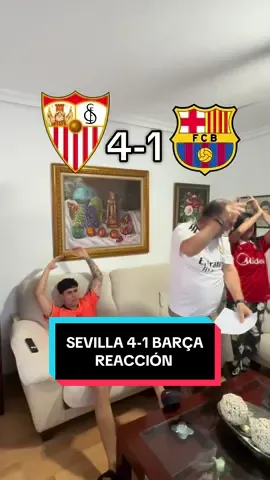 SEVILLA 4-1 BARÇA REACCIÓN #reaccion #reaccionando #fcbarcelona #barçafans #laliga 