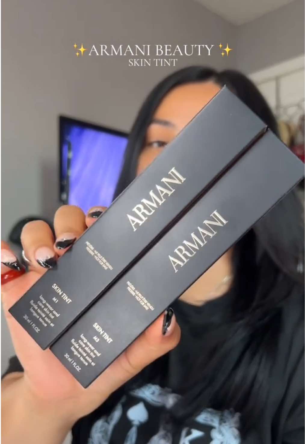24 hour lasting ❤️‍🔥 Ty! @Armani beauty 🖤✨ #giftedbyarmani #sephora #armanibeauty #armanimakeup 