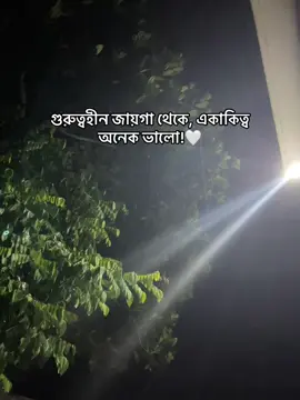 গুরুত্বহীন জায়গা থেকে, একাকিত্ব অনেক ভালো..!#fyppppppppppppppppppppppp #viralvideo #1m #everyone #fypシ゚viral 