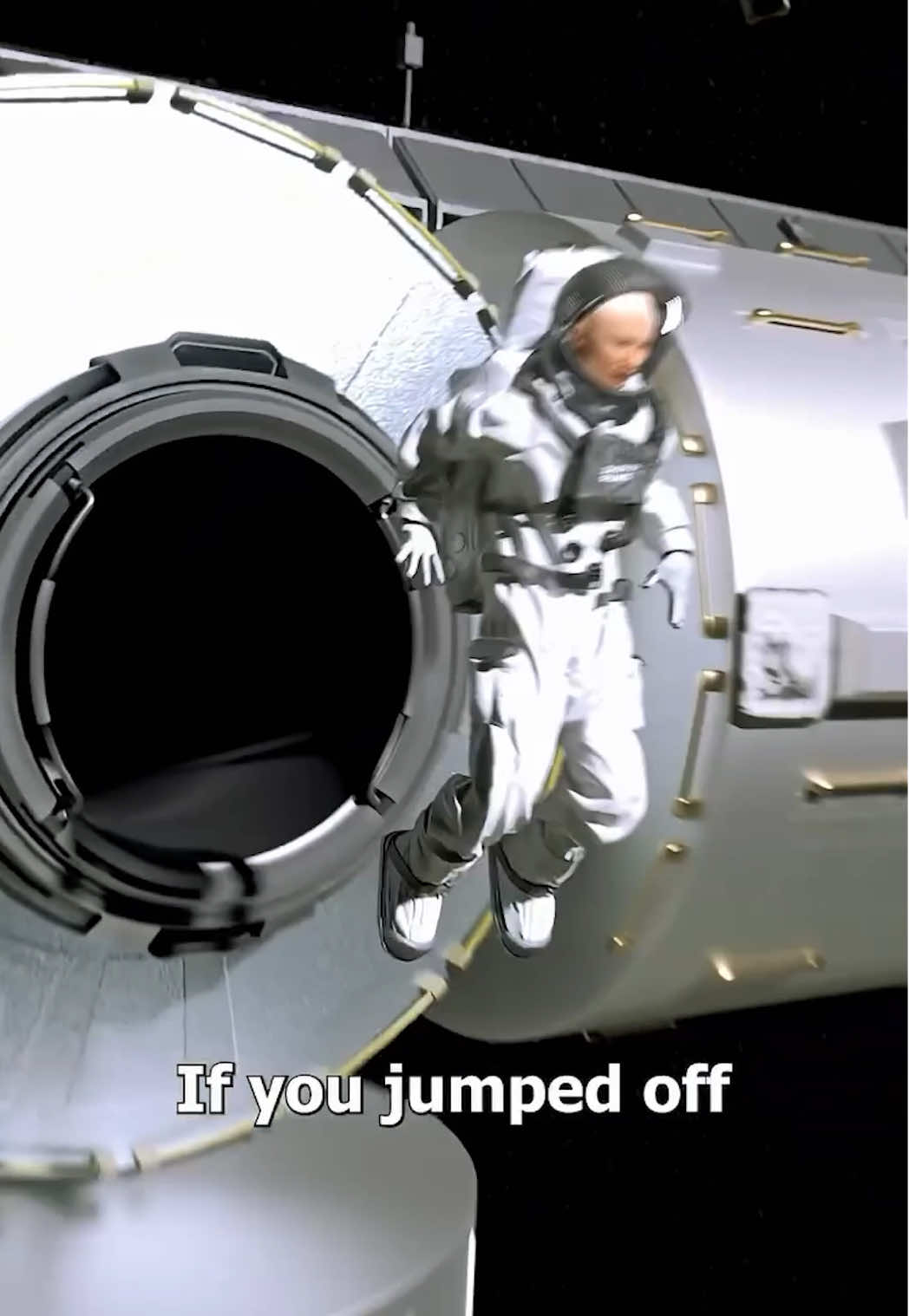 If you somehow find yourself jumping off the International Space Station.. watch this video 🤯 #viral 