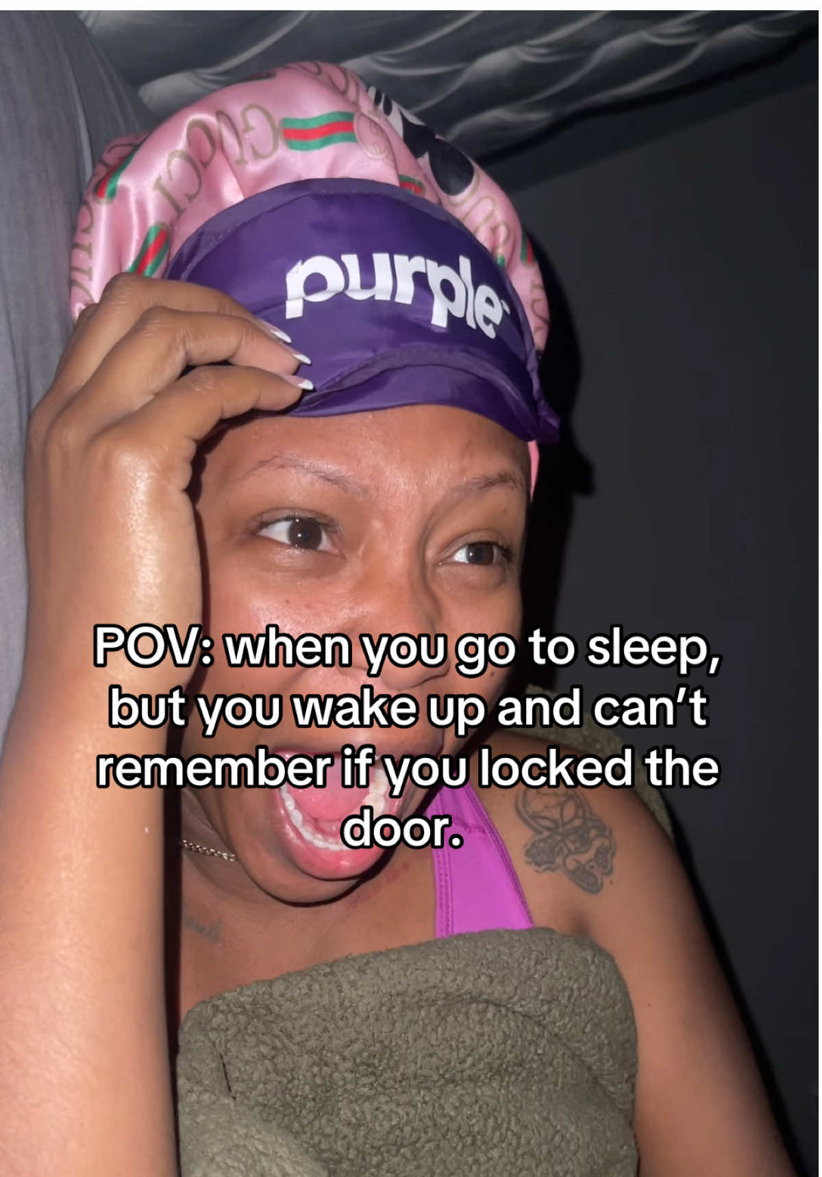 I can’t remember if I locked the door or not, but I’ma go to sleep cause Ian getting up to check. If it’s my time to go it’s just my time to go. 😭 #cantremember #sleeping #fyppppppppppppppppppppppp #lockeddoor #lovealwaysazaria 