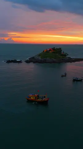 Hoàng hôn Vũng Tàu đẹp như tranh vẽ #vungtau #hoanghon #flycam #mieuhonba 