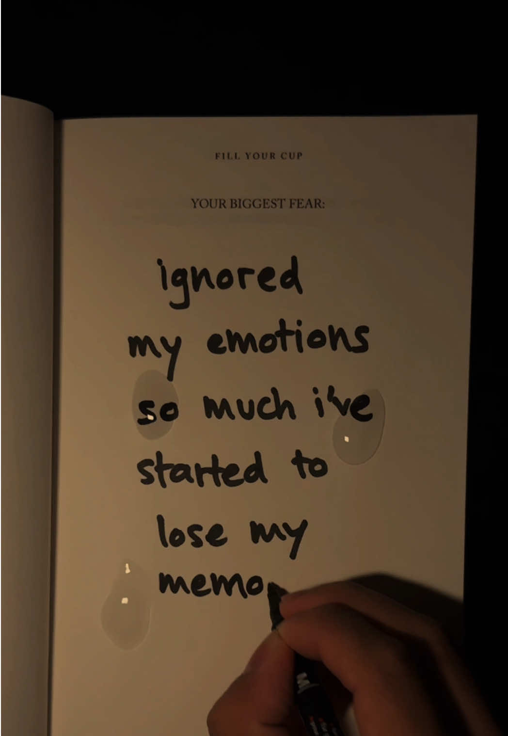 suppressed my emotions so much that i lost my memory