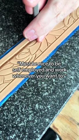 But I really do love my job. 😂 #handmade #leatherwork #customleather #selfemployed #westernlifestyle