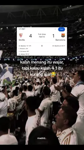 skor sevilla vs barcelona ⚽#sevilla #barcelona #realmadrid #jjcapcut #fyppppppppppppppppppppppp 