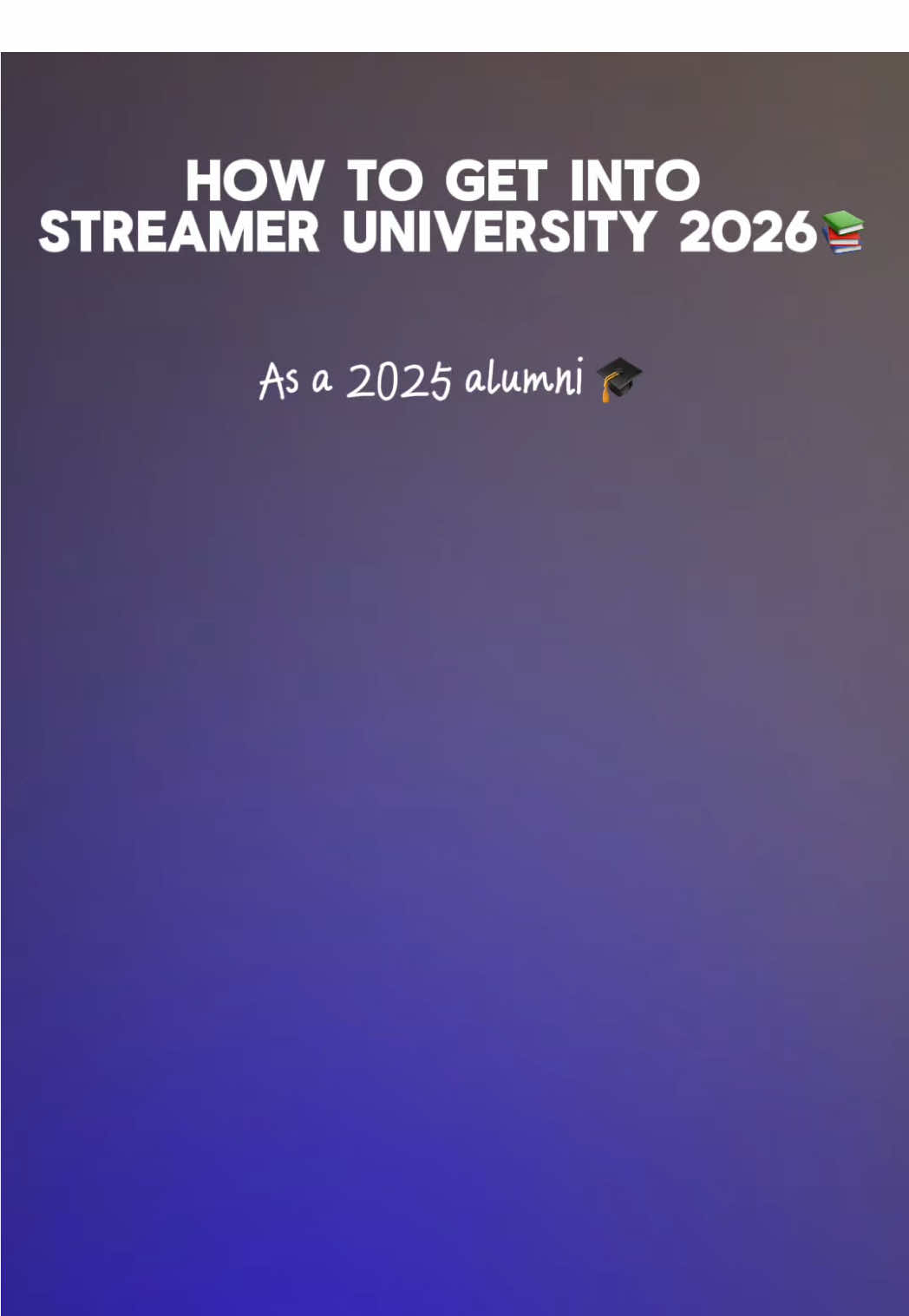 START PUTTING BTA!!!!!           For more tips feel free to ask in the comments below! #streamersuniversity2026  #streamersuniversity #fyp #kaicenat #contentcreator 