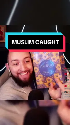 When a muslim gets caught laughing at their own quran😭😭  #quran #muslim #debate #Christian #religion 