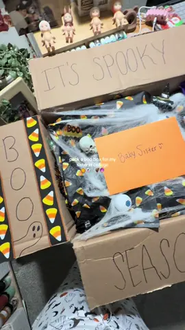 spooky mail otw 📦🧡 #boobox #booboxideas #collegecarepackage #carepackage #collegememories 