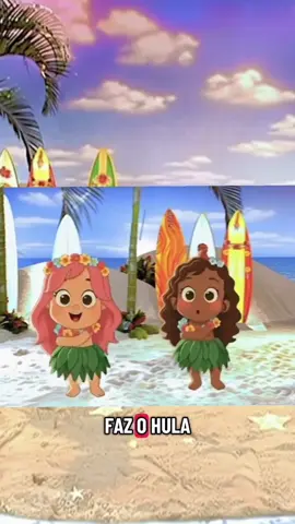 Dançando na praia,🏝️ 🥵☀️#colorido #praia #havai #menina #infantil 