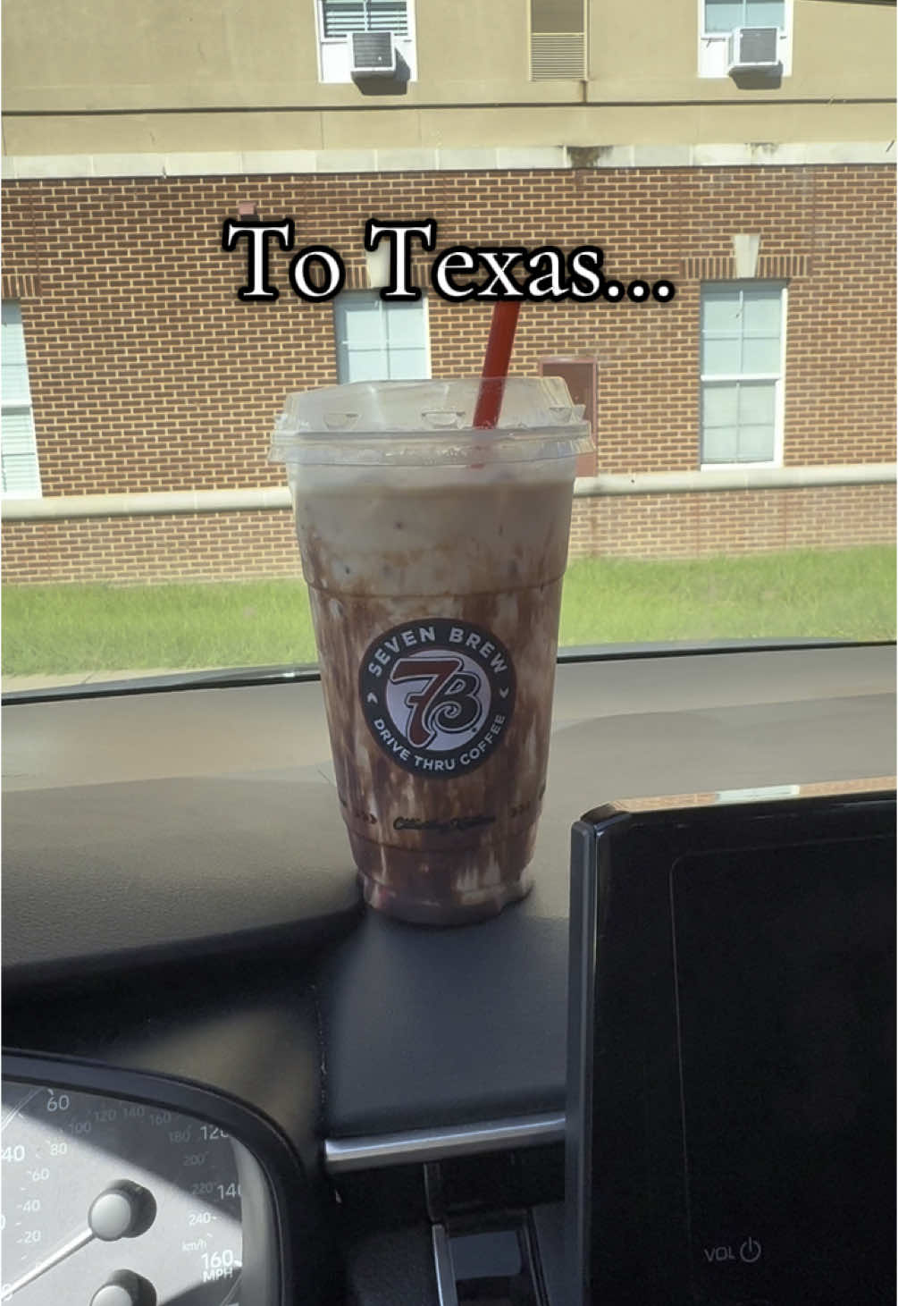 Always a coffee in hand! While in vacation! Coffee please! #California #texas #dutchbros #sevenbrew 