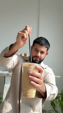 Spanish iced latte with cocoa powder! The best combo ever! Ingredients  Double espresso shot  Condensed milk 1 tablespoon  Milk of choice  Ice cubes  Dust 1 teaspoon of cocoa powder  10/10 would you try? #coffeebro #dubai #coffeetiktok 