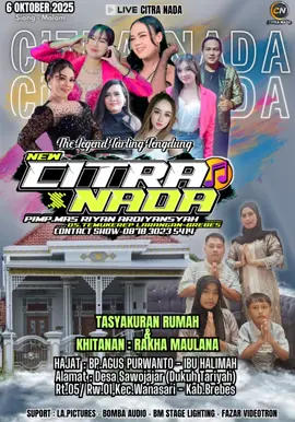 6 OKTOBER 2025 #citranada  #tarling_indramayu_cirebon  #tarlingtengdung  #berandatiktok  #fyp 