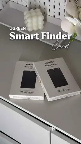 Ugreen Smart Finder Card 🛍️🫶🏻 Works with Apple FindMy or Samsung SmartThings #ugreen #smartfinder #tracker 