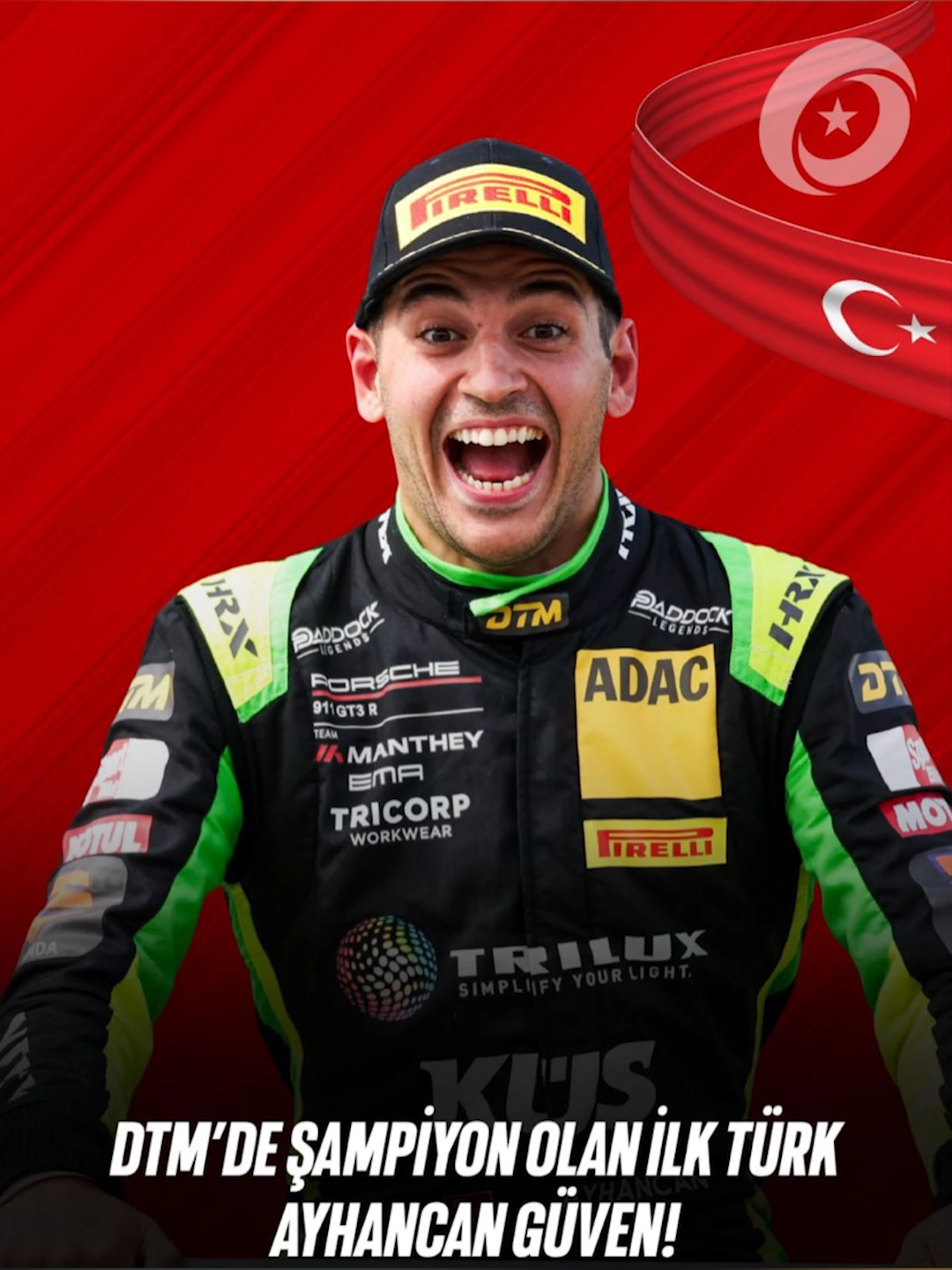 AYHANCAN GÜVEN'DEN TARİHİ ŞAMPİYONLUK! 2025 DTM ŞAMPİYONU! #dtm #ayhancangüven #motorsporları#porsche #keşfetteyizzz Türkiye motor sporları tarihi yeniden yazılıyor! Milli pilotumuz Ayhancan Güven, dünyanın en prestijli tek markalı serilerinden biri olan Porsche Mobil 1 Supercup'ta Tarihi Şampiyonluk kazandı! 🤯 Bu, Türkiye için bu seviyede kazanılan ilk şampiyonluk ve ülkemizin motor sporları potansiyelini bir kez daha kanıtlıyor. Porsche 911 GT3 Cup araçlarının yarıştığı bu zorlu seride, Ayhancan Güven rakiplerine karşı üstünlük kurarak zirveye çıktı. Gelecekte onu Formula 1 veya daha büyük Dayanıklılık Yarışları'nda görmeyi bekliyoruz.#fyppppppppppppppppppppppp