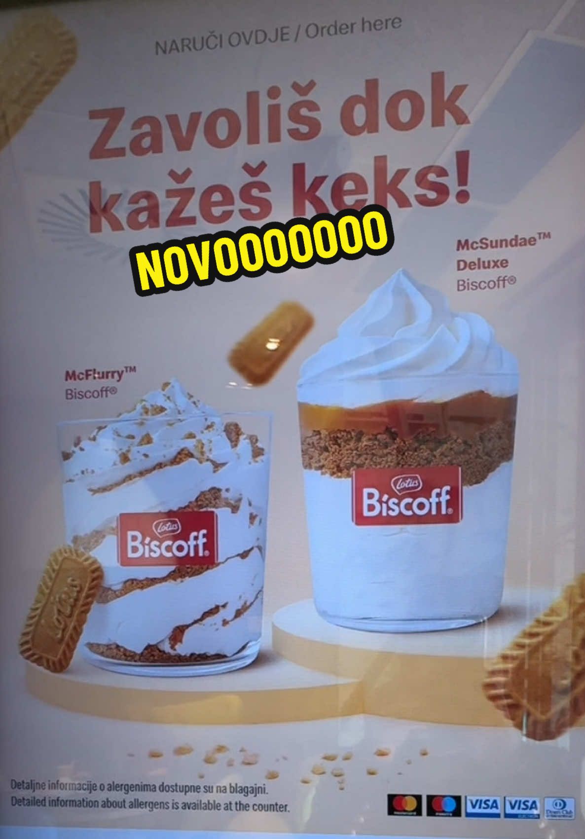 NOVO: McFlurry Biscoff i McSundae Biscoff - jeste probali? :) #mcdonalds #mcdonaldshrvatska #mcflurry #biscoff #mcflurrybiscoff  