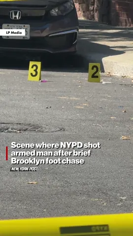 NYPD officers fatally shot an armed man after a brief foot chase in Brooklyn on the morning of October 5, cops and sources said. Link in bio.