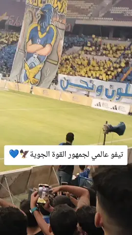 تيفو عالمي لجمهور القوة الجوية 🦅💙#القوة_الجوية #الصقور #العريق #جويه_عشق_لاينتهي💙🦅 