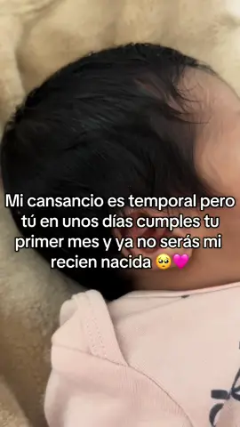 Feliz cumple mes mi muñeca🩷 #amordemadre #postparto #baby 